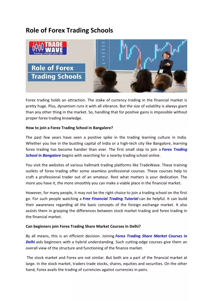 forex online trading course