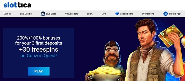 slottica casino no deposit bonus codes
